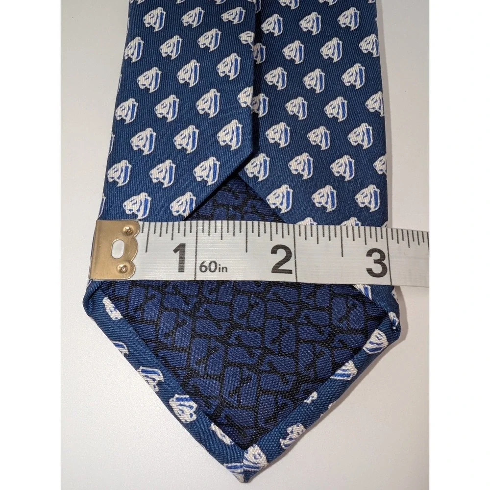 Vineyard Vines Custom Collection Blue White Cruise Ship Boat All Silk Tie USA